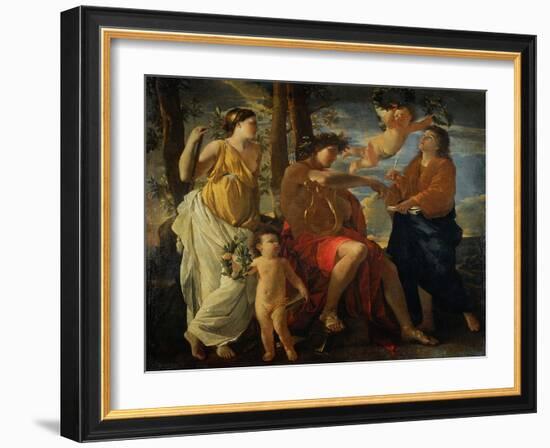 The Inspiration of the Poet-Nicolas Poussin-Framed Giclee Print