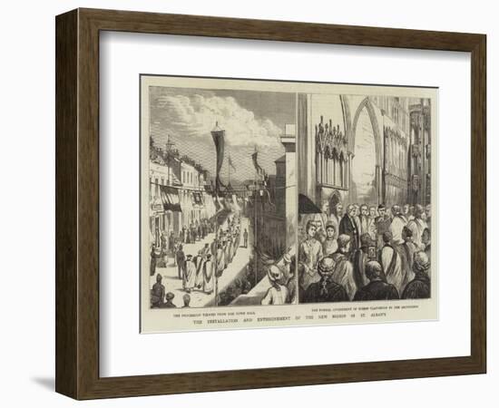 The Installation and Enthronement of the New Bishop of St Alban's-null-Framed Giclee Print