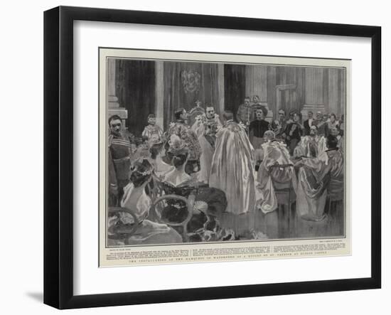 The Installation of the Marquess of Waterford as a Knight of St Patrick at Dublin Castle-Frank Craig-Framed Giclee Print