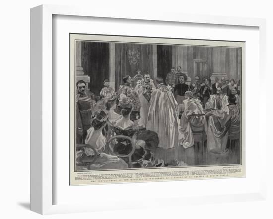 The Installation of the Marquess of Waterford as a Knight of St Patrick at Dublin Castle-Frank Craig-Framed Giclee Print