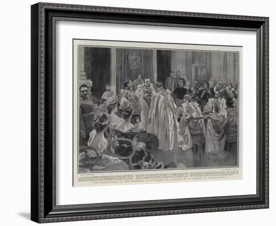 The Installation of the Marquess of Waterford as a Knight of St Patrick at Dublin Castle-Frank Craig-Framed Giclee Print