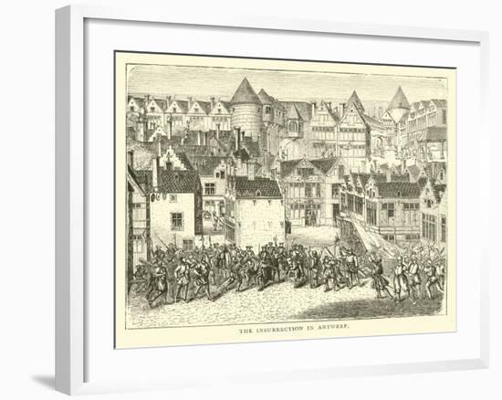 The Insurrection in Antwerp-null-Framed Giclee Print