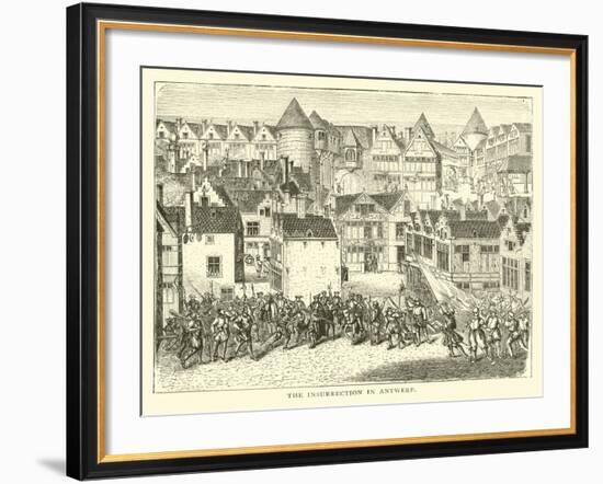 The Insurrection in Antwerp-null-Framed Giclee Print