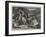 The Insurrection in Crete, Skirmishing in the Mountains-null-Framed Giclee Print