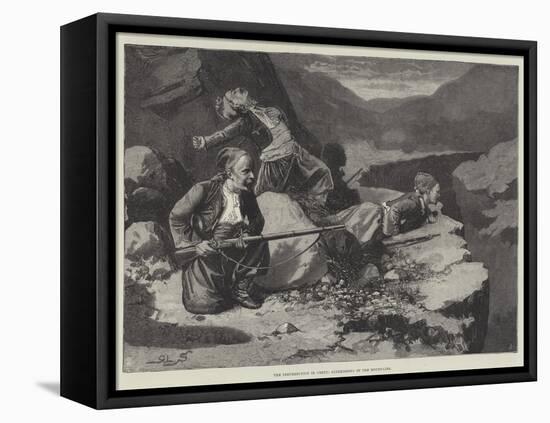 The Insurrection in Crete, Skirmishing in the Mountains-null-Framed Premier Image Canvas