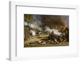 The Insurrection of the 10 August 1792-Jacques Bertaux-Framed Giclee Print