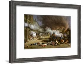 The Insurrection of the 10 August 1792-Jacques Bertaux-Framed Giclee Print