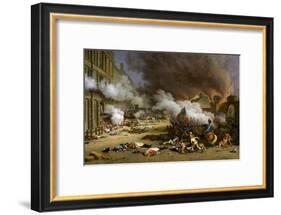 The Insurrection of the 10 August 1792-Jacques Bertaux-Framed Giclee Print