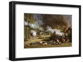 The Insurrection of the 10 August 1792-Jacques Bertaux-Framed Giclee Print