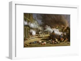 The Insurrection of the 10 August 1792-Jacques Bertaux-Framed Giclee Print