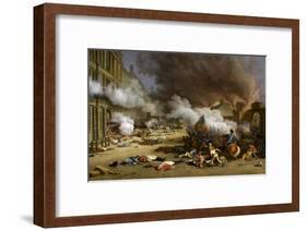 The Insurrection of the 10 August 1792-Jacques Bertaux-Framed Giclee Print