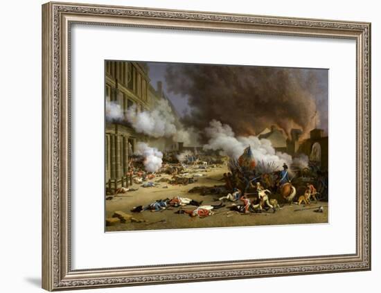 The Insurrection of the 10 August 1792-Jacques Bertaux-Framed Giclee Print