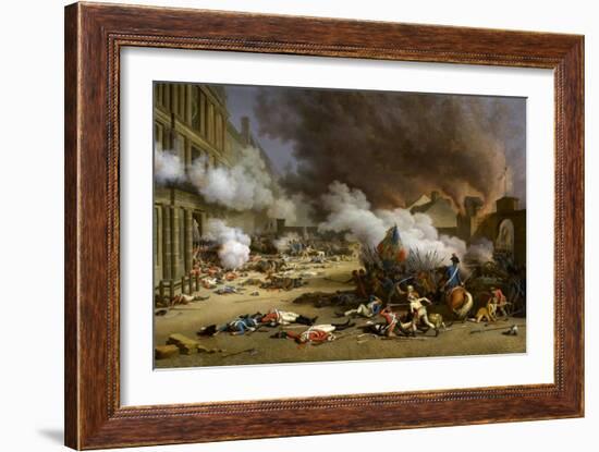 The Insurrection of the 10 August 1792-Jacques Bertaux-Framed Giclee Print