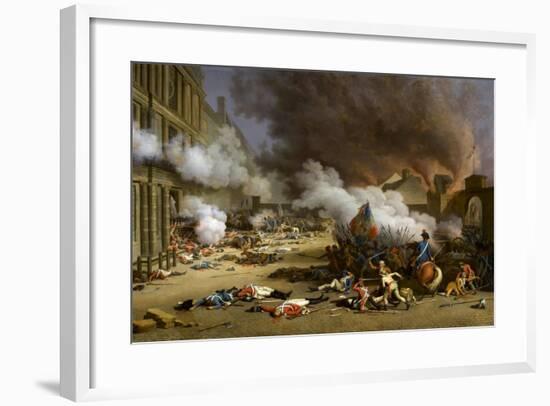 The Insurrection of the 10 August 1792-Jacques Bertaux-Framed Giclee Print