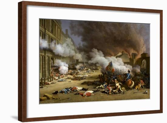 The Insurrection of the 10 August 1792-Jacques Bertaux-Framed Giclee Print