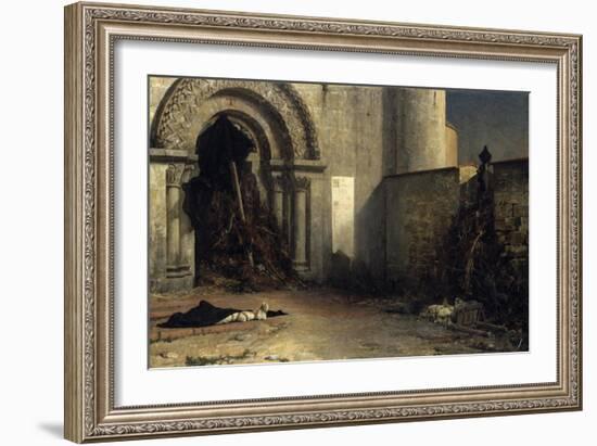 The Interdict, 1875-Jean-Paul Laurens-Framed Giclee Print