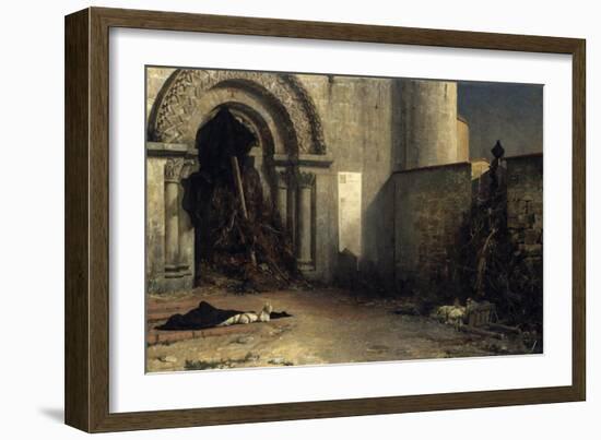 The Interdict, 1875-Jean-Paul Laurens-Framed Giclee Print