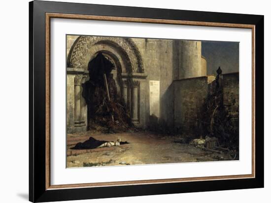 The Interdict, 1875-Jean-Paul Laurens-Framed Giclee Print