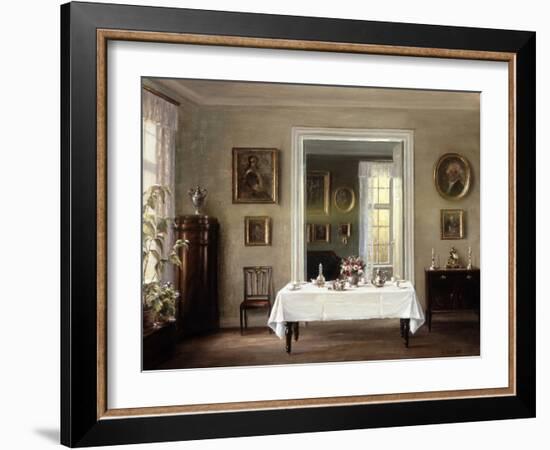 The Interior, C1900-1940-Hans Hilsoe-Framed Giclee Print