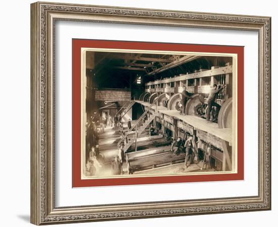 The Interior. Clean Up Day at the Deadwood Terra Gold Stamp Mill-John C. H. Grabill-Framed Giclee Print