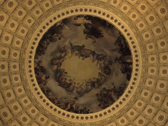The Interior Dome Of The Capitol Building In Washington D C District Of Columbia United States Photographic Print By Stacy Gold Art Com