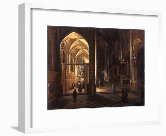 The Interior of a Gothic Church-Hendrik The Younger Steenwyck-Framed Giclee Print