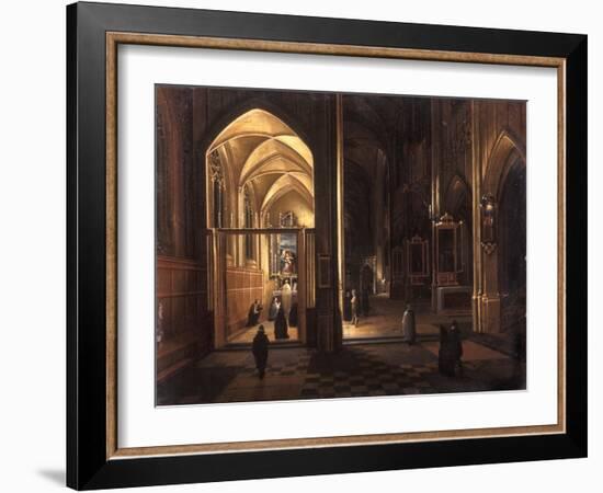 The Interior of a Gothic Church-Hendrik The Younger Steenwyck-Framed Giclee Print