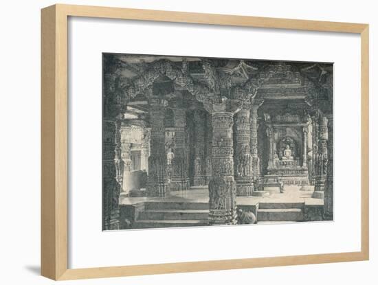 'The Interior of a Jain Temple at Mount Abu in Rajputana', c1903, (1904)-Unknown-Framed Giclee Print