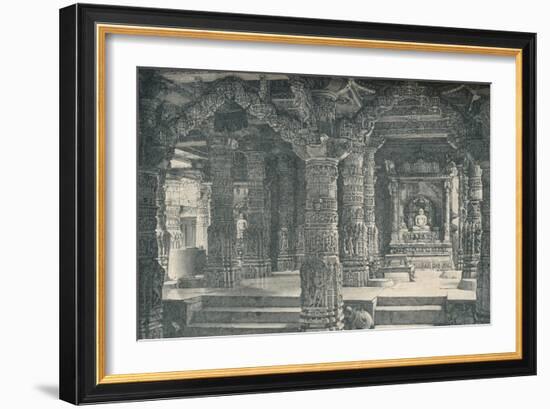 'The Interior of a Jain Temple at Mount Abu in Rajputana', c1903, (1904)-Unknown-Framed Giclee Print