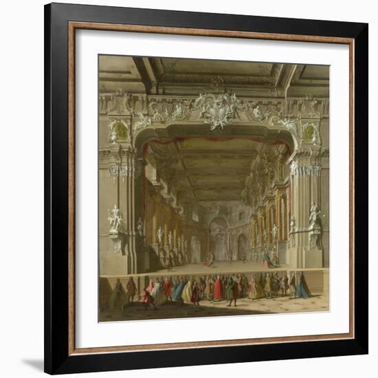 The Interior of a Theatre, Early 18th C-null-Framed Giclee Print