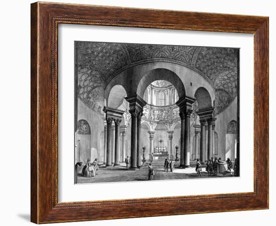 The Interior of Santa Costanza, from the 'Views of Rome' Series, 1758-Giovanni Battista Piranesi-Framed Giclee Print