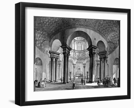 The Interior of Santa Costanza, from the 'Views of Rome' Series, 1758-Giovanni Battista Piranesi-Framed Giclee Print