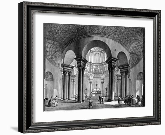 The Interior of Santa Costanza, from the 'Views of Rome' Series, 1758-Giovanni Battista Piranesi-Framed Giclee Print