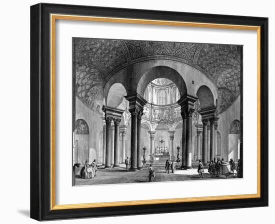 The Interior of Santa Costanza, from the 'Views of Rome' Series, 1758-Giovanni Battista Piranesi-Framed Giclee Print