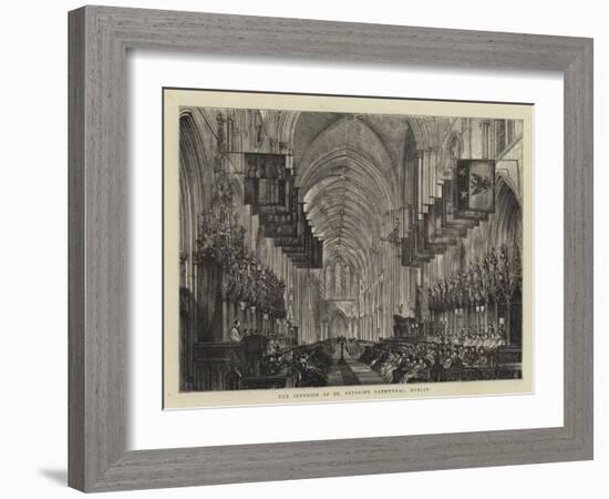 The Interior of St Patrick's Cathedral, Dublin-null-Framed Giclee Print