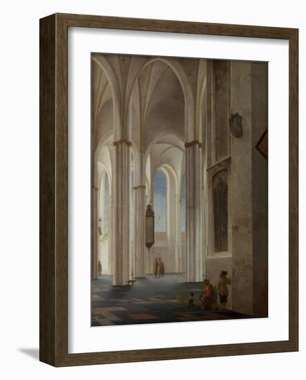 The Interior of the Buurkerk at Utrecht, 1644-Pieter Saenredam-Framed Giclee Print