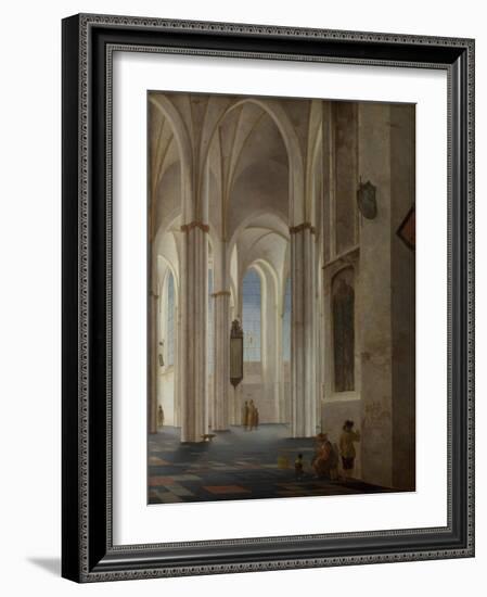 The Interior of the Buurkerk at Utrecht, 1644-Pieter Saenredam-Framed Giclee Print