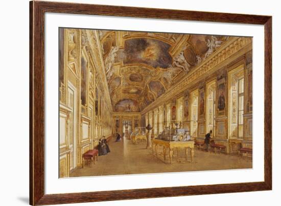 The Interior of the Louvre, the Galerie d'Apollon-Victor Duval-Framed Giclee Print