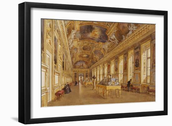 The Interior of the Louvre, the Galerie d'Apollon-Victor Duval-Framed Giclee Print