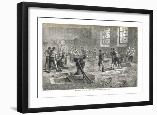 The Interior of the Mint from a Drawing of About 1800, 1878-Walter Thornbury-Framed Giclee Print