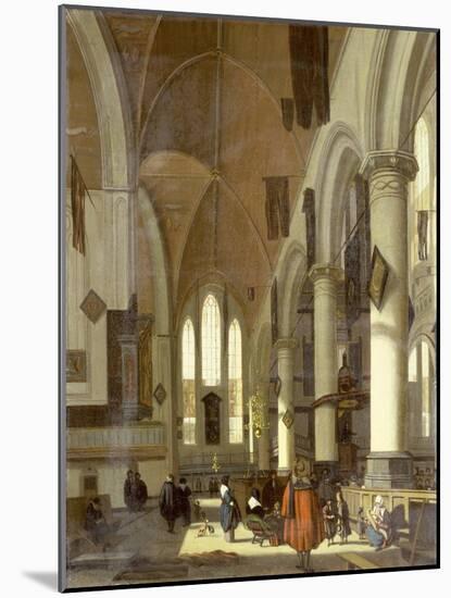 The Interior of the Oude Kerk, Amsterdam-Emanuel de Witte-Mounted Giclee Print