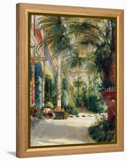 The Interior of the Palm House, 1832-1833-Carl Blechen-Framed Premier Image Canvas