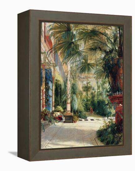 The Interior of the Palm House, 1832-1833-Carl Blechen-Framed Premier Image Canvas