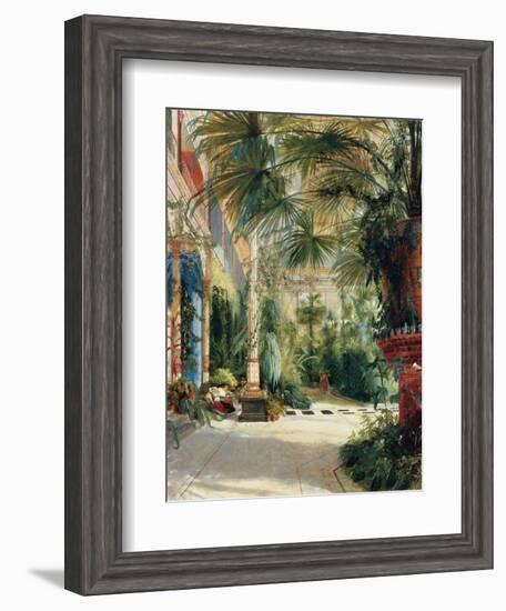 The Interior of the Palm House, 1832-1833-Carl Blechen-Framed Giclee Print