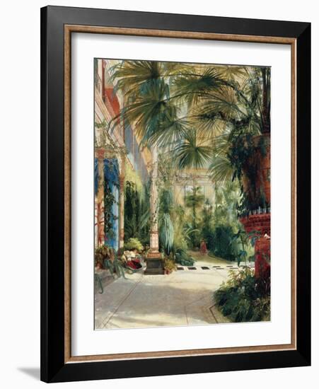 The Interior of the Palm House, 1832-1833-Carl Blechen-Framed Giclee Print