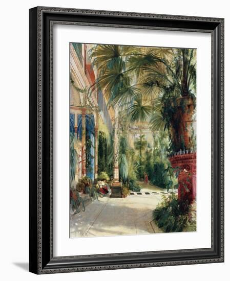 The Interior of the Palm House. 1832-Carl Blechen-Framed Giclee Print