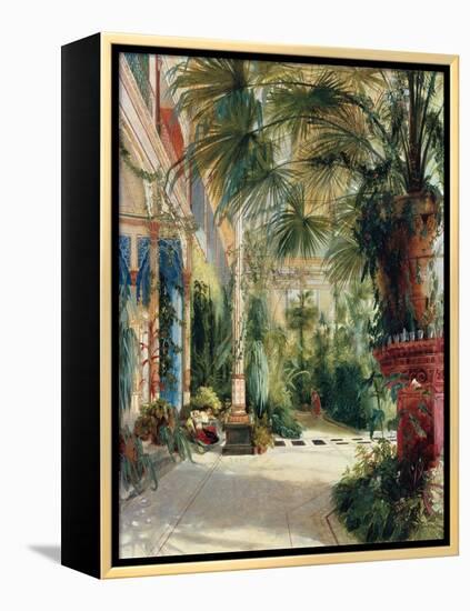 The Interior of the Palm House. 1832-Carl Blechen-Framed Premier Image Canvas