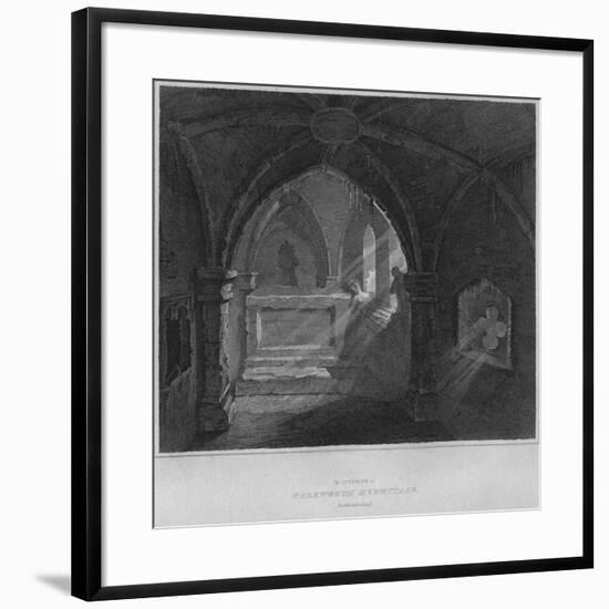 'The Interior of Warkworth Hermitage, Northumberland', 1814-John Greig-Framed Giclee Print