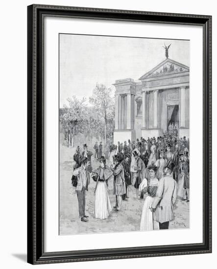 The International Art Exhibition in Venice in 1895-null-Framed Giclee Print