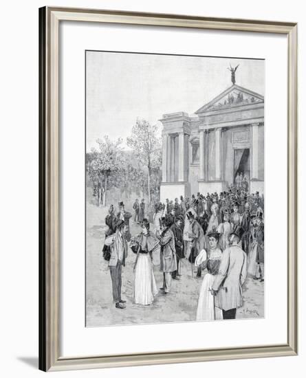 The International Art Exhibition in Venice in 1895-null-Framed Giclee Print